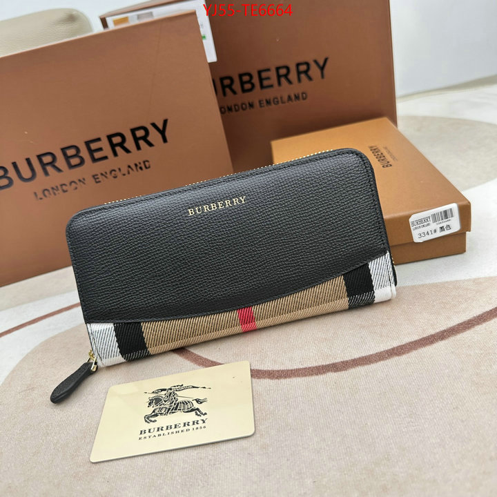 Burberry Bags(4A)-Wallet,aaaaa replica designer ID: TE6664,$: 55USD