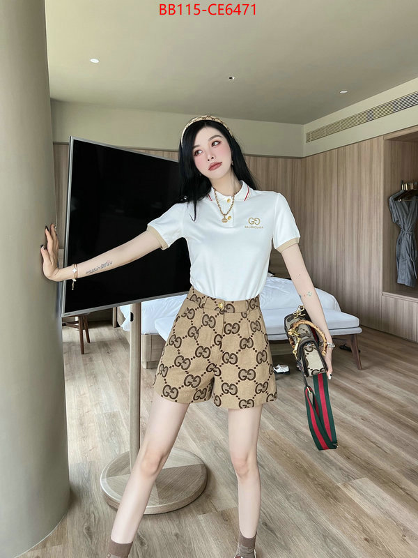 Clothing-Gucci,replica best ID: CE6471,$: 115USD