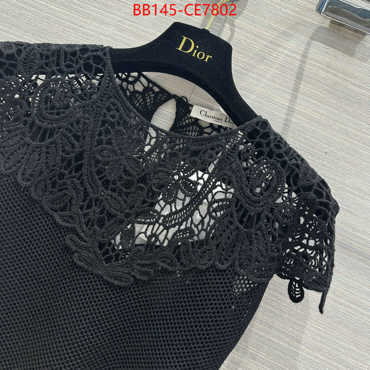 Clothing-Dior,top perfect fake ID: CE7802,$: 145USD