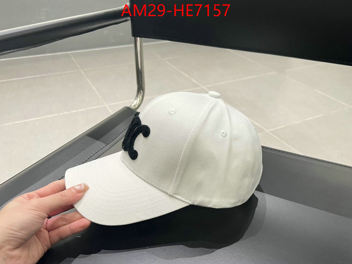 Cap (Hat)-Celine,cheap replica designer ID: HE7157,$: 29USD