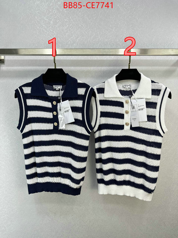 Clothing-Chanel,knockoff highest quality ID: CE7741,$: 85USD