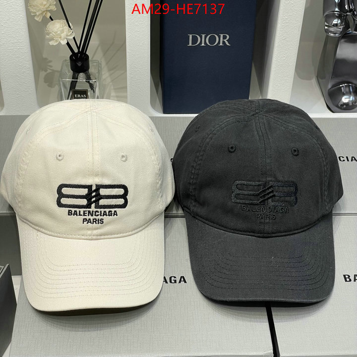 Cap (Hat)-Balenciaga,best quality designer ID: HE7137,$: 29USD