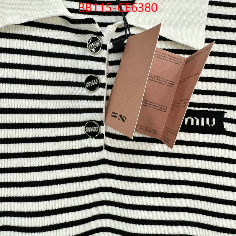 Clothing-MIU MIU,shop the best high authentic quality replica ID: CE6380,$: 115USD