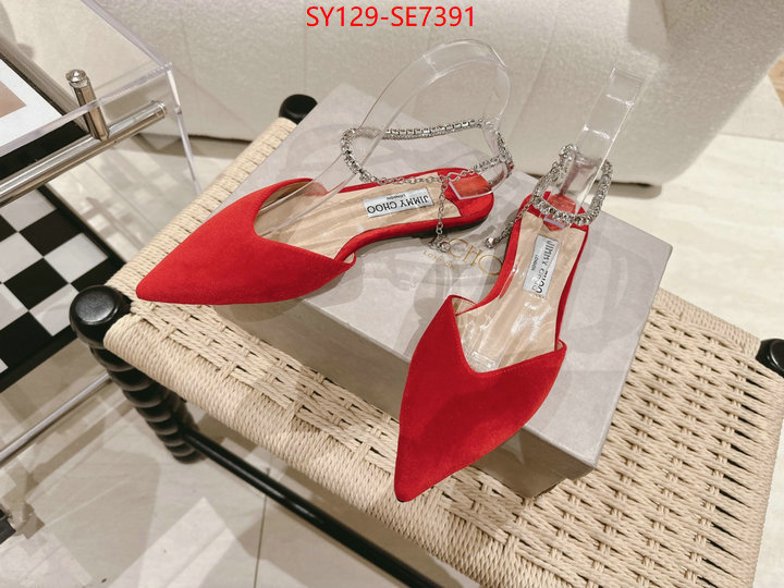 Women Shoes-Jimmy Choo,mirror copy luxury ID: SE7391,$: 129USD