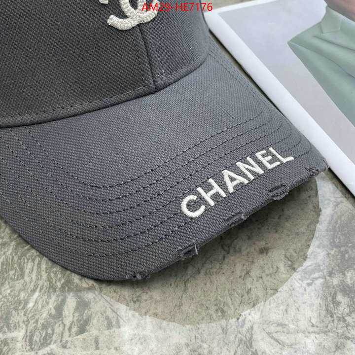 Cap (Hat)-Chanel,mirror copy luxury ID: HE7176,$: 29USD