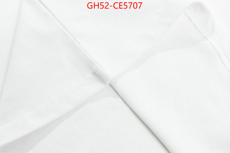 Clothing-Gucci,high quality 1:1 replica ID: CE5707,$: 52USD