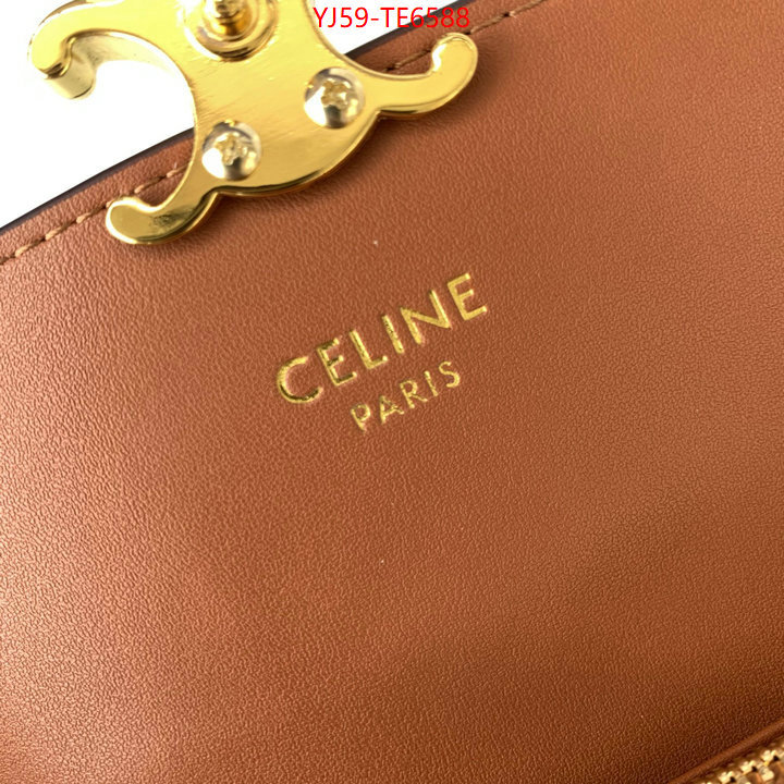 CELINE Bags(4A)-Wallet,2023 luxury replicas ID: TE6588,$: 59USD