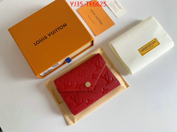 LV Bags(4A)-Wallet,highest quality replica ID: TE6625,$: 35USD