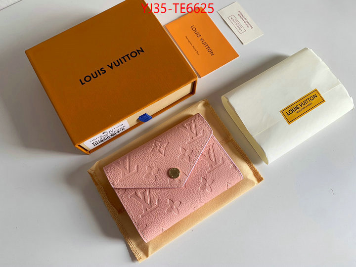 LV Bags(4A)-Wallet,highest quality replica ID: TE6625,$: 35USD