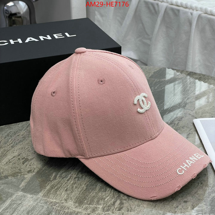 Cap (Hat)-Chanel,mirror copy luxury ID: HE7176,$: 29USD