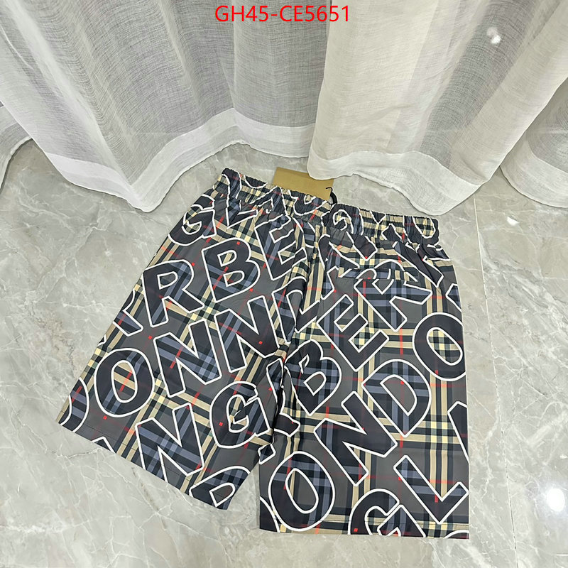 Clothing-Burberry,the best quality replica ID: CE5651,$: 45USD