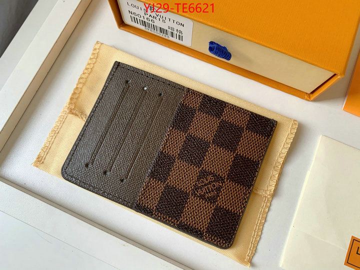 LV Bags(4A)-Wallet,sale outlet online ID: TE6621,$: 29USD