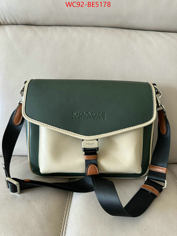 Coach Bags(4A)-Diagonal,the best affordable ID: BE5178,$: 92USD