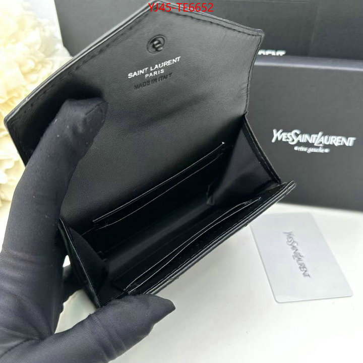 YSL Bag(4A)-Wallet-,replica for cheap ID: TE6652,$: 45USD