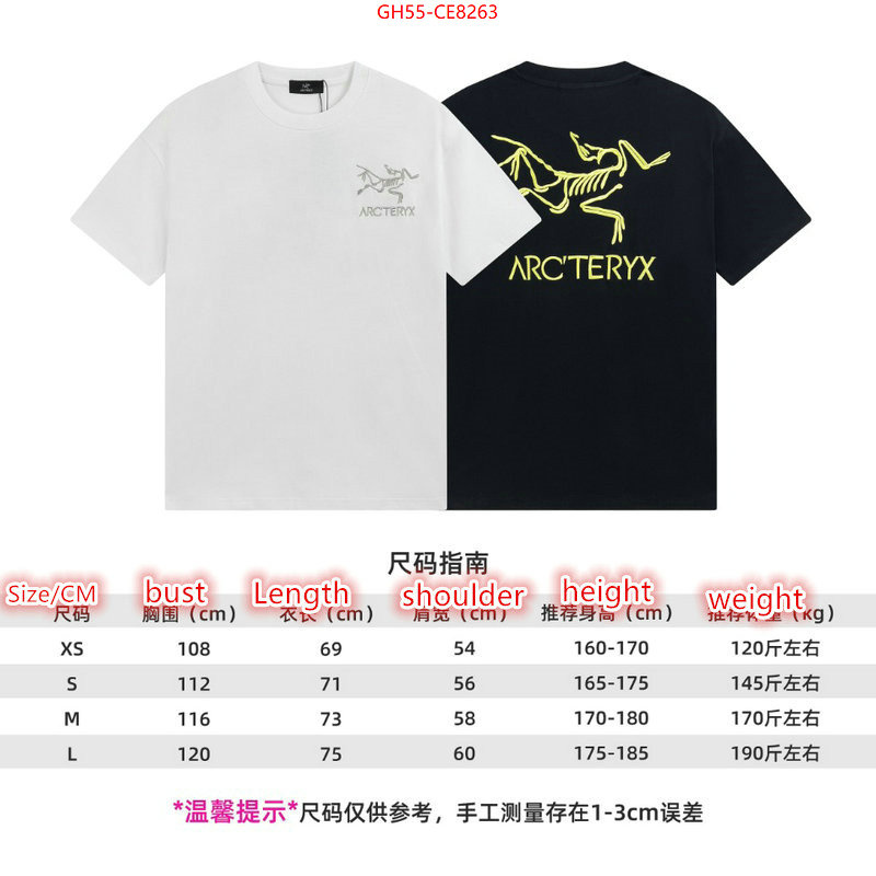 Clothing-ARCTERYX,replica wholesale ID: CE8263,$: 55USD