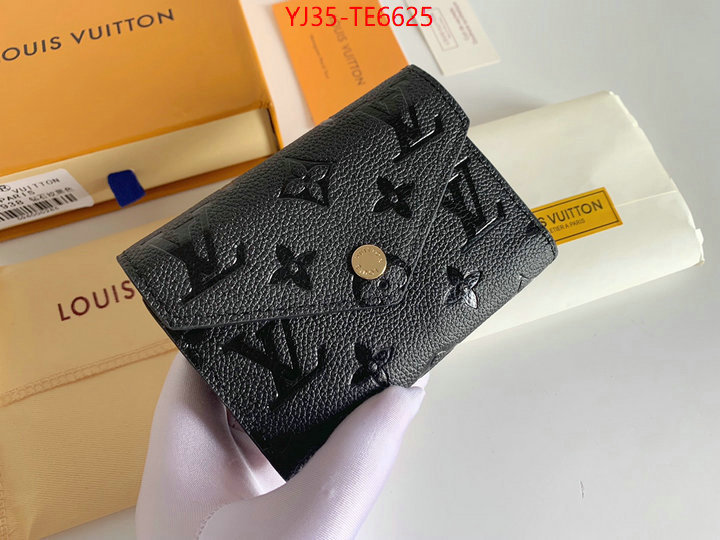 LV Bags(4A)-Wallet,highest quality replica ID: TE6625,$: 35USD