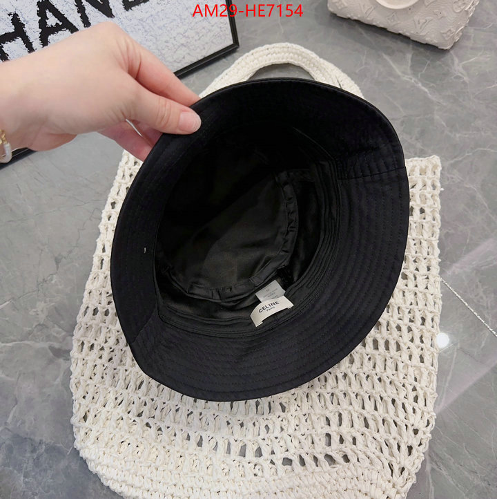 Cap (Hat)-Celine,how to find designer replica ID: HE7154,$: 29USD