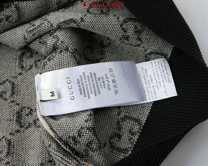 Clothing-Gucci,1:1 ID: CE5686,$: 65USD