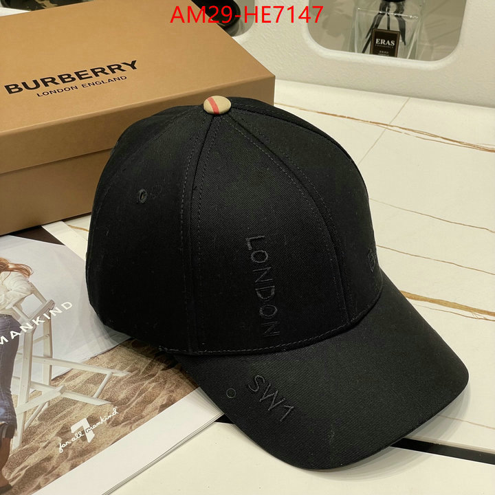 Cap (Hat)-Burberry,aaaaa ID: HE7147,$: 29USD