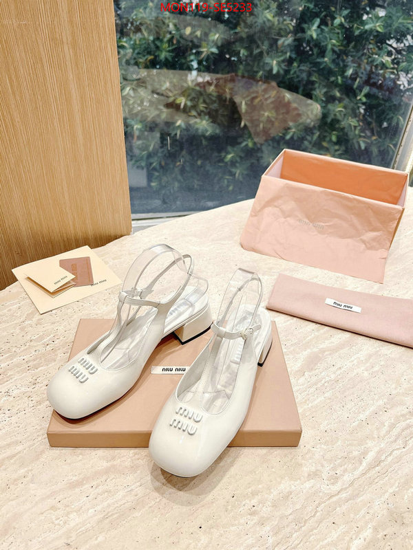 Women Shoes-Miu Miu,luxury cheap ID: SE5233,$: 119USD