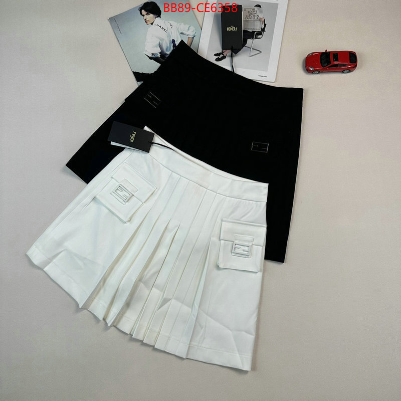 Clothing-Fendi,new designer replica ID: CE6358,$: 89USD