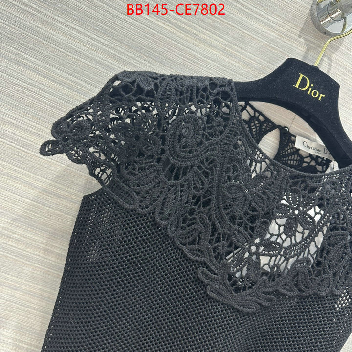 Clothing-Dior,top perfect fake ID: CE7802,$: 145USD