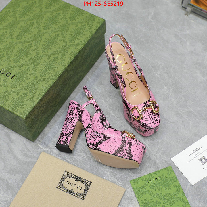 Women Shoes-Gucci,replica 1:1 high quality ID: SE5219,$: 125USD