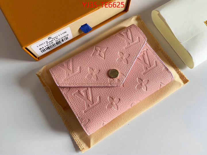 LV Bags(4A)-Wallet,highest quality replica ID: TE6625,$: 35USD