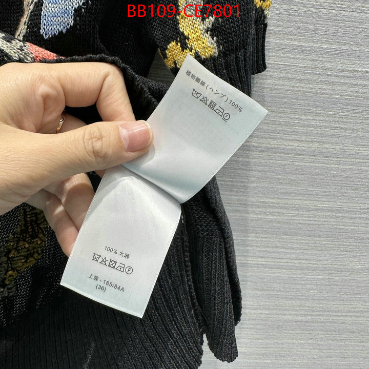 Clothing-Dior,the best designer ID: CE7801,$: 109USD