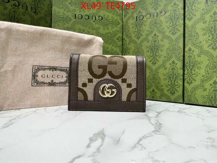 Gucci Bags(4A)-Wallet-,top 1:1 replica ID: TE4795,$: 49USD