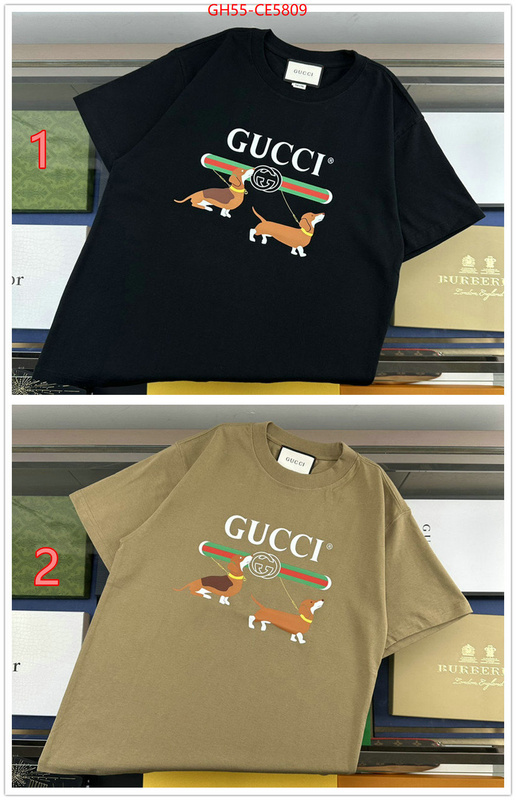 Clothing-Gucci,best wholesale replica ID: CE5809,$: 55USD