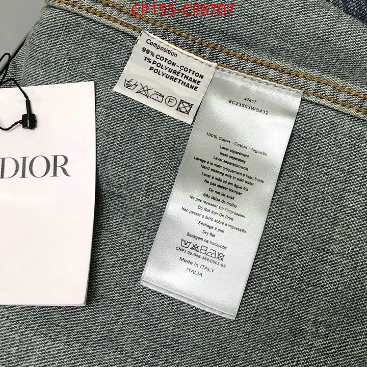 Clothing-Dior,replica 1:1 ID: CE6707,$: 155USD