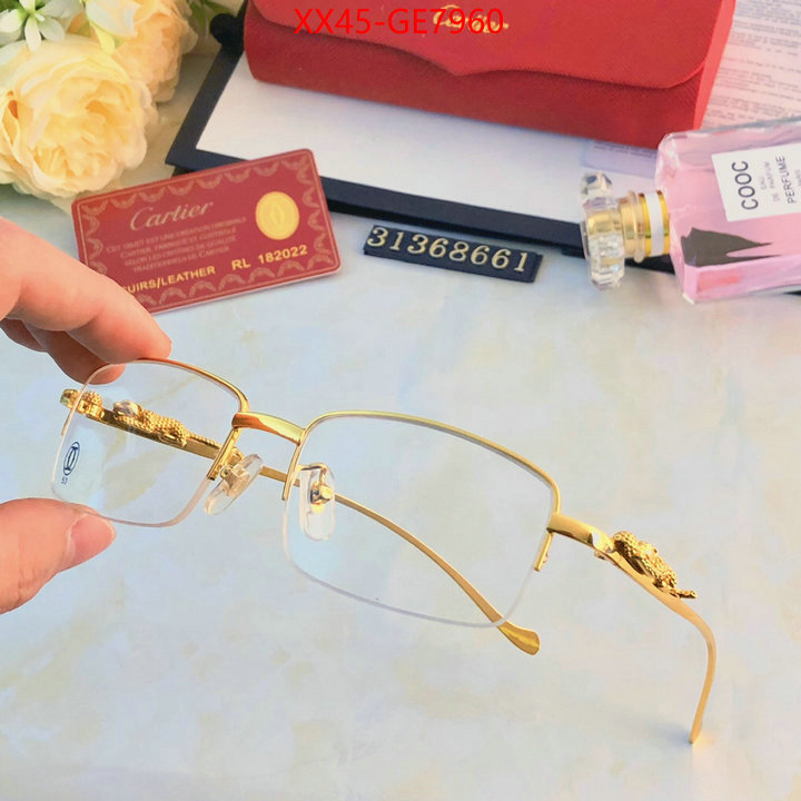 Glasses-Cartier,fashion replica ID: GE7960,$: 45USD