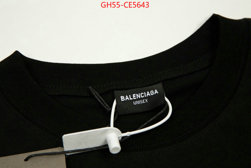 Clothing-Balenciaga,fake ID: CE5643,$: 55USD