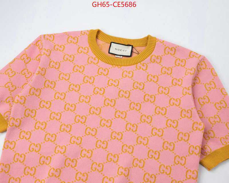 Clothing-Gucci,1:1 ID: CE5686,$: 65USD