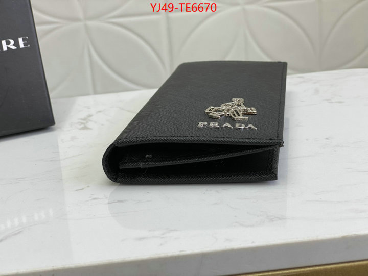 Prada Bags(4A)-Wallet,7 star collection ID: TE6670,$: 49USD