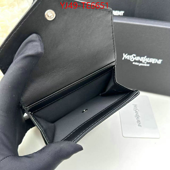 YSL Bag(4A)-Wallet-,top designer replica ID: TE6651,$: 49USD