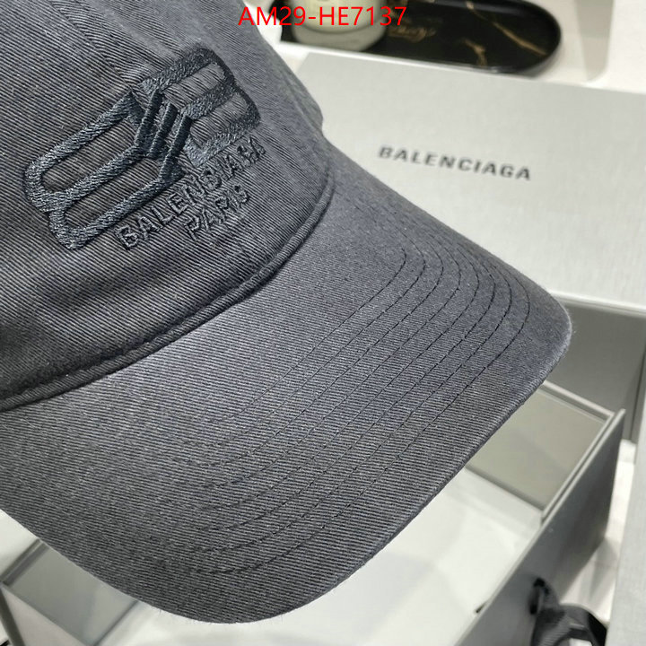 Cap (Hat)-Balenciaga,best quality designer ID: HE7137,$: 29USD