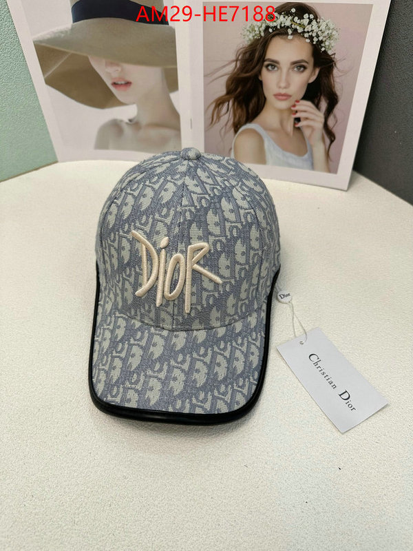 Cap (Hat)-Dior,aaaaa+ replica ID: HE7188,$: 29USD