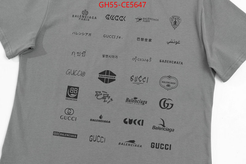 Clothing-Gucci,luxury 7 star replica ID: CE5647,$: 55USD