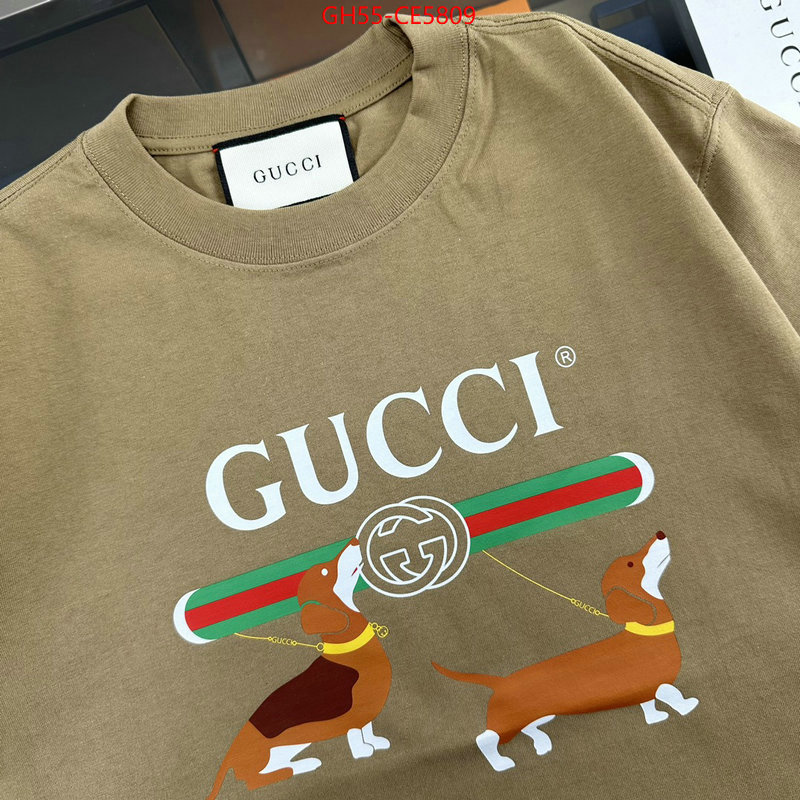 Clothing-Gucci,best wholesale replica ID: CE5809,$: 55USD