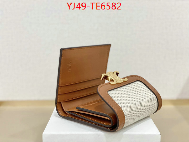 CELINE Bags(4A)-Wallet,wholesale replica ID: TE6582,$: 49USD