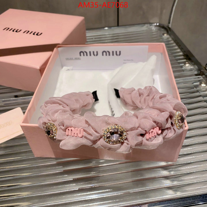 Hair band-MIU MIU,aaaaa replica designer ID: AE7068,$: 35USD