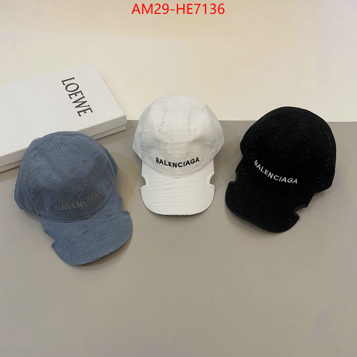 Cap (Hat)-Balenciaga,what are the best replica ID: HE7136,$: 29USD