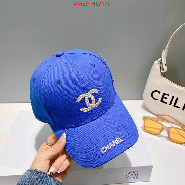 Cap (Hat)-Chanel,supplier in china ID: HE7179,$: 29USD