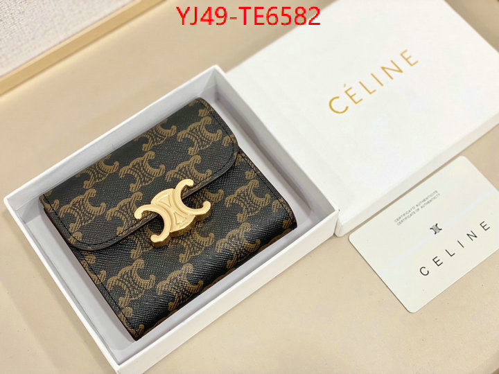 CELINE Bags(4A)-Wallet,wholesale replica ID: TE6582,$: 49USD