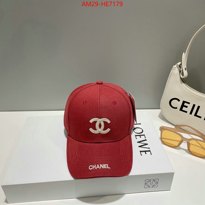 Cap (Hat)-Chanel,supplier in china ID: HE7179,$: 29USD