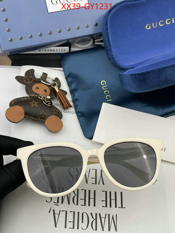 Glasses-Gucci,fake cheap best online ID: GY1231,$: 39USD