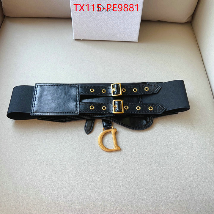 Belts-Dior,from china 2023 ID: PE9881,$: 115USD