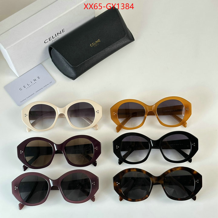Glasses-CELINE,we provide top cheap aaaaa ID: GY1384,$: 65USD